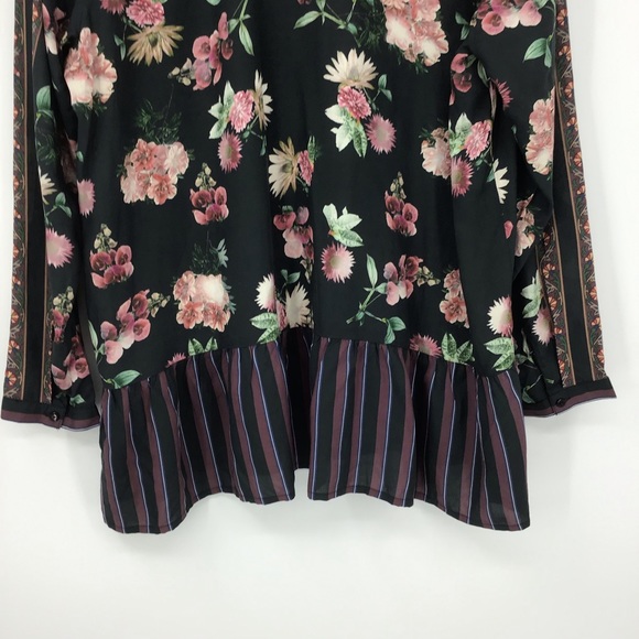 Tolani Collection Ruffled Hem Floral Print Tunic - Picture 9 of 14